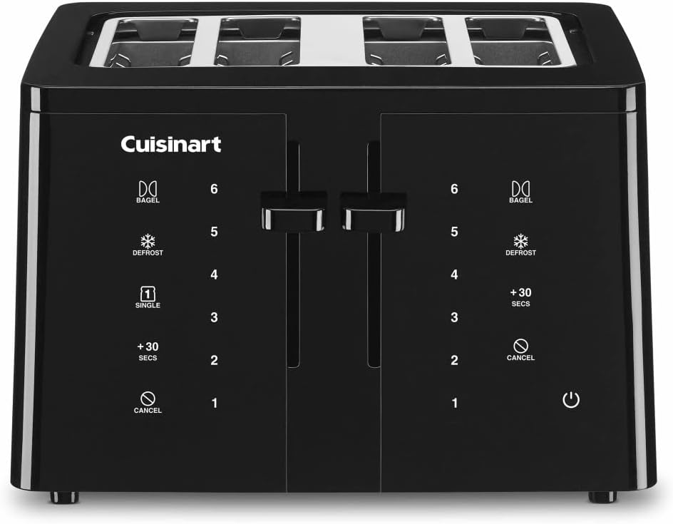 Cuisinart 4-Slice Touchscreen Toaster, Black, CPT-T40P1