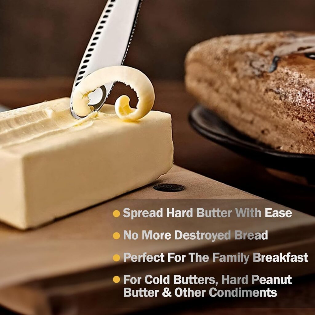 Nevkha Stainless Steel Butter Knife - A Butter Spreader  Kitchen Gadget