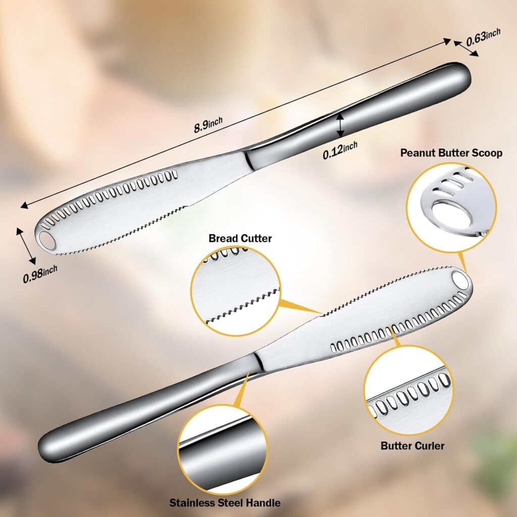 Nevkha Stainless Steel Butter Knife - A Butter Spreader  Kitchen Gadget