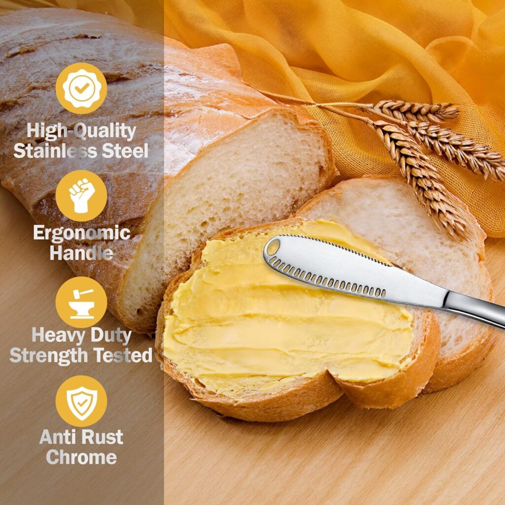 Nevkha Stainless Steel Butter Knife - A Butter Spreader  Kitchen Gadget