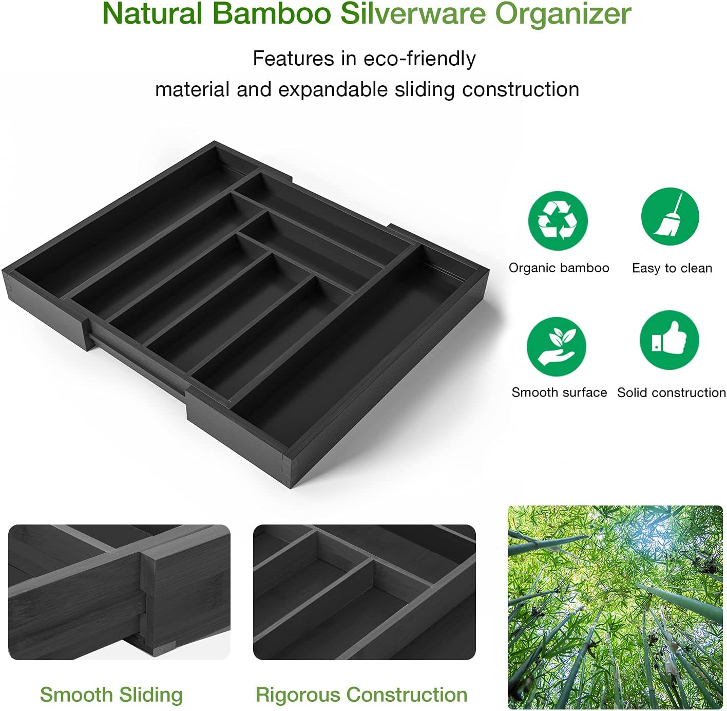 Pipishell Bamboo Drawer Organizer Review