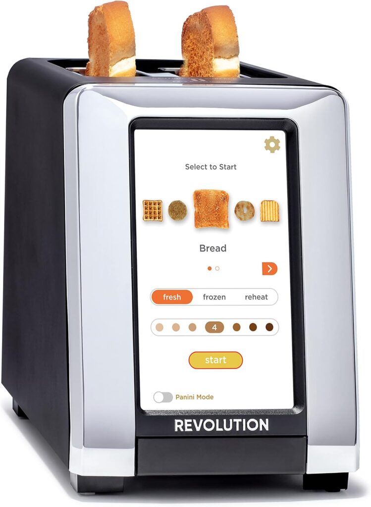 Revolution R180B High-Speed Touchscreen Toaster, 2-Slice Smart Toaster with Patented InstaGLO Technology  Panini Mode