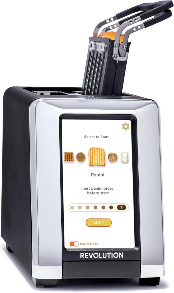 Revolution R180B High-Speed Touchscreen Toaster, 2-Slice Smart Toaster with Patented InstaGLO Technology  Panini Mode