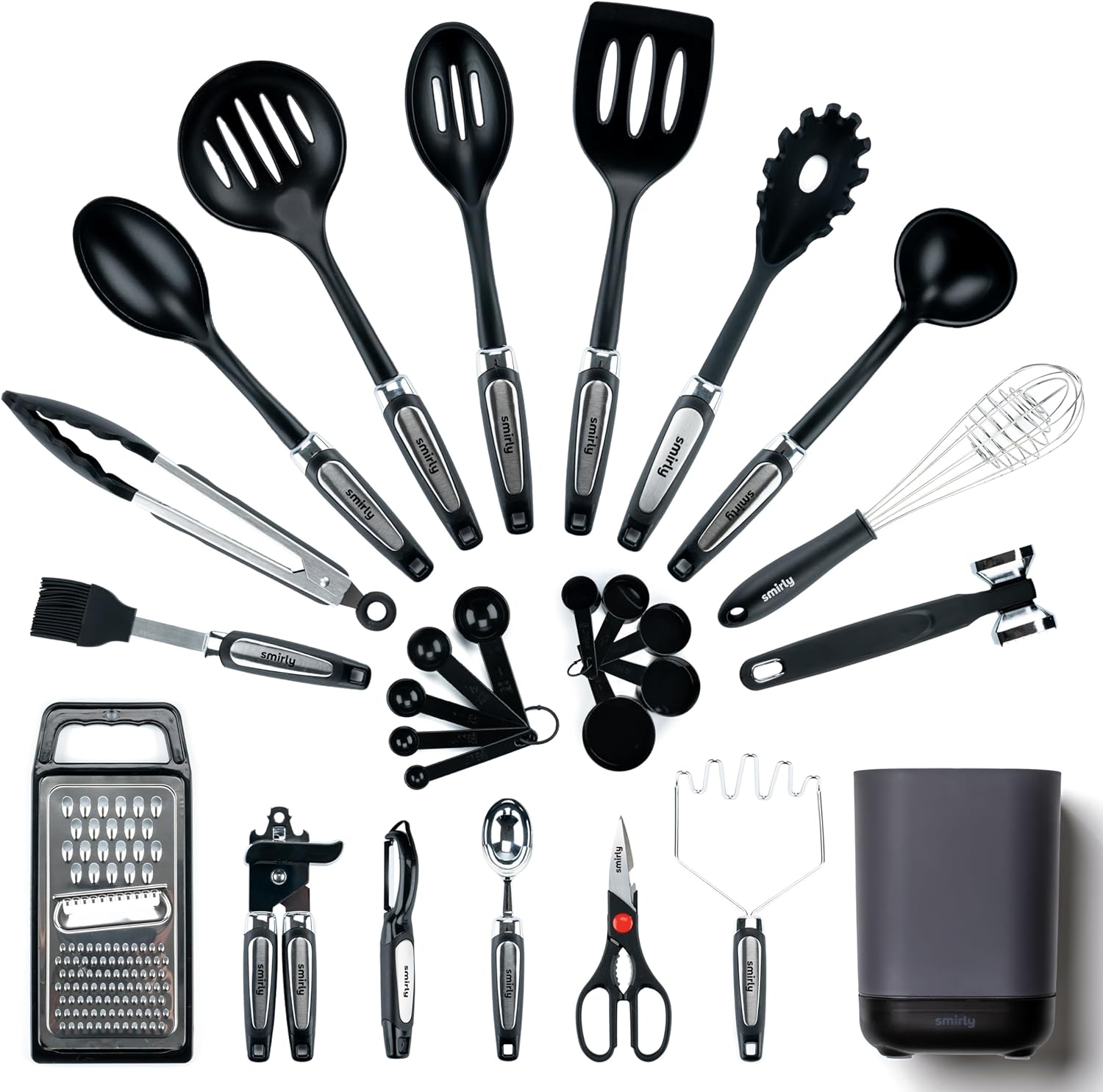 Smirly Silicone Kitchen Utensils Set with Holder Review