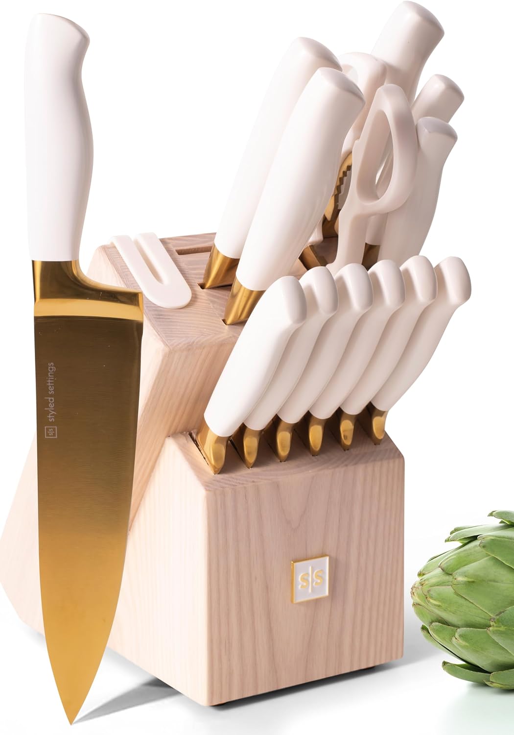 White and Gold Knife Set Review