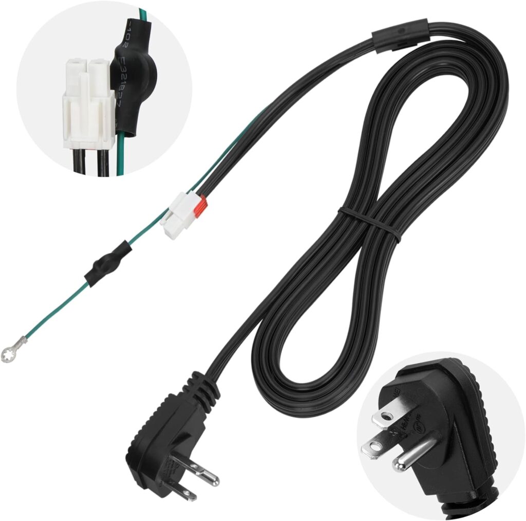 3903-001003 3903-000519 Refrigerator Power Cord for Samsung, Compatible with RF28T5001SR RF27T5501SR RH29H8000SR RF28HMEDBSR etc, Replace Fridge Power Cord 3903-000786 3903-000796 etc，1 Year Warranty